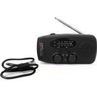 Technaxx Wind Up Solar Radio TX-238 with Hand Crank, LED Torch, USB-A Output for Charging Mobile Devices, Solar panel, Hand Strap, Radio Antenna - Keep Your Solar Radio Charged All the Time