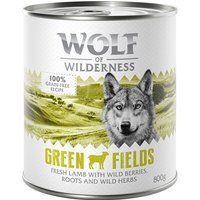 Wolf of Wilderness Adult Single Protein Saver Pack 24 x 800g - Green Fields - Lamb