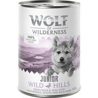 Little Wolf of Wilderness Saver Pack 24 x 400g - Wild Hills Junior - Duck & Veal