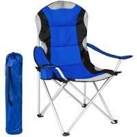 Tectake 4 Camping Chairs - Padded - Blue