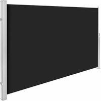 Tectake Garden Privacy Screen With Rectractable Mechanism Black