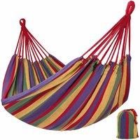Hammock for outdoor with carry bag garden camping cotton swing travel lounger