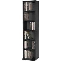 CD DVD storage tower rack for 102 CDs unit shelf organiser archieve wood new