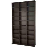 cd storage/display unit shelving - 27 shelves for 1080 cds beech 180x102x23.5 cm