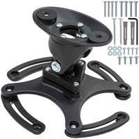 tectake Universal projector ceiling mount - black