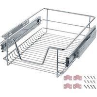 Tectake Drawer Runners With Drawer 44X37X14Cm - Grey