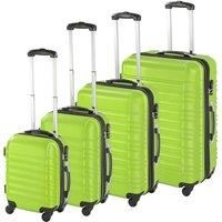 Set of 4 piece travel luggage wheel trolleys suitcase bag ABS hard shell new