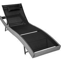 Rattan Day Bed Sun Canopy Lounger Recliner Garden Furniture Patio Terrace New