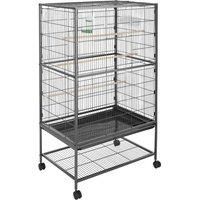 tectake Bird cage 131cm high - anthracite