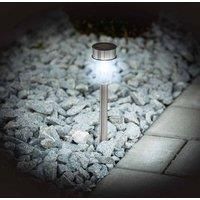 tectake 24 LED solar garden lights - silver