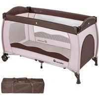Tectake - Travel cot for children - cot bed, baby travel cot, pop up travel cot - coffee