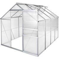 Tectake Greenhouse In Aluminium & Polycarbonate