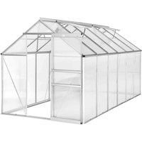Greenhouse aluminium polycarbonate without foundation