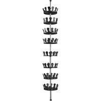 Telescopic shoe carousel rack storage tree organizer stand shoes for 48 pairs