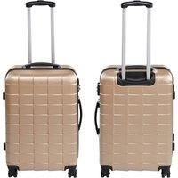 suitcase set 3-piece hard shell travel luggage wheel trolleys 360° wheel system