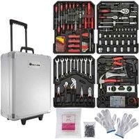 tectake Tool box trolley 599 PCs - silver