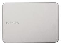 Toshiba Canvio Flex 4 TB Portable External Hard Drive for Mac, Windows PC and Tablet, Includes USB-C and USB-A Cable, Silver