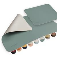slmo I Designer Desk Mat with Mouse Pad I PU [60 x 35 cm] Large