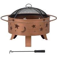 Sunjoy Steel Firepit Tarso - 83Cm Copper