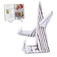 Regal Trunk & Co. Wooden Book Stand - Book Page 4.5x25x14 cm (White)