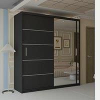 Velson One side Mirror Sliding Door Wardrobe 180cm X 217cm
