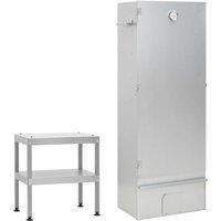 BBQ Oven Smoker with Table Galvanised Steel