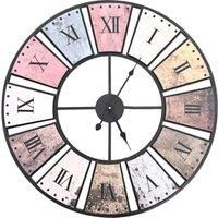 Vintage Wall Clock with Quartz Movement 60 cm XXL