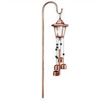 Solar Powered Hanging Garden Wind Chime Lantern - Copper
