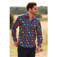 Umbrella Floating Stripe Print Shirt