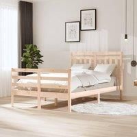 Bed Frame Solid Wood 120x200 cm