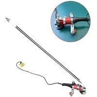 New angle grinder bracket for standing operation, equipped with universal wheels and extended handle for polishing and grinding