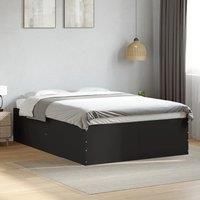 Bed Frame without Mattress Black 135x190 cm Double