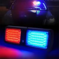 NovaAcc RCL Red Blue 86 LED Sun Visor Emergency Strobe Lights 12 Flash Modes Hazard Warning Light