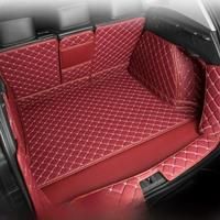 NovaAcc PU Leather Trunk Mats For Tesla Model Y 2017 to 2024 Model 3 2021 to 2024 Cargo Liner