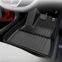 NovaAcc Floor Mats for Tesla Model 3 Y 2021-2024 5-Seater Custom Fit All Weather Heavy Duty TPE