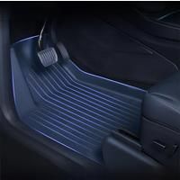 NovaAcc All TPE Floor Mats for Tesla Model Y 3 2021 to 2024 Left Rudder All Weather Foot Pad