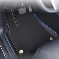 NovaAcc for Tesla Model Y 3 Double Layer Straight Fleece Floor MatsSoft Floor Lining All Weather