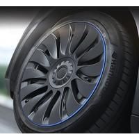 VASTZ 4PCS for TESLA Model Y Full Coverage Wheel Cover Cap 19 Inches Hubcaps Automobile Replacement