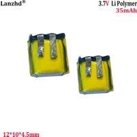 3.7V polymer lithium battery 451012 35mAh suitable For I7 I8 I9 Bluetooth headset rechargeable battery