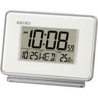 Seiko Clocks LCD Thermometer Desk Alarm Clock