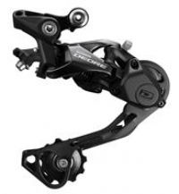 Shimano RD-M6000 Deore 10-speed Shadow+ design rear derailleur, GS, black