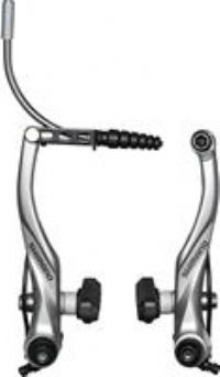 Shimano Alivio T4000 V-Brake - Silver - Front, Silver