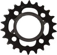 Shimano FC-M391 chainring, 22T, black with chain protector