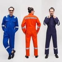 Work overalls reflective work clothes dust-proof retardant clothing jumpsuit factory welding suit
