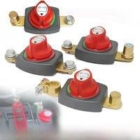 On/Off 275A Top Post Battery Disconnect Switch, 12-48V Waterproof Heavy-Duty Marine Battery Switch