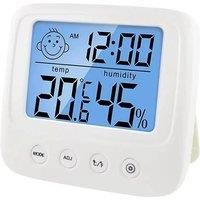 1Pc New LCD Digital Temperature Hygrometer Baby Room Humidity Meter Backlight Home Indoor Electronic Thermometer Weather Station