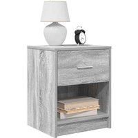 Bedside Cabinet with Drawer Grey Sonoma 40x34x50 cm