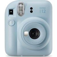 instax mini 12 instant film camera, auto exposure with Built-in selfie lens, Pastel Blue