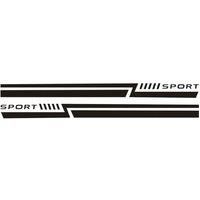 Nissan Versa Sport Side Skirt Stripes 2-Piece Sporty Text Vinyl Decals | Sleek Style Boost, Easy Peel & Stick