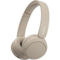 Sony WH-CH520 Wireless Bluetooth Headphones - up to 50 Hours Battery Life with Quick Charge, On-ear style - Beige